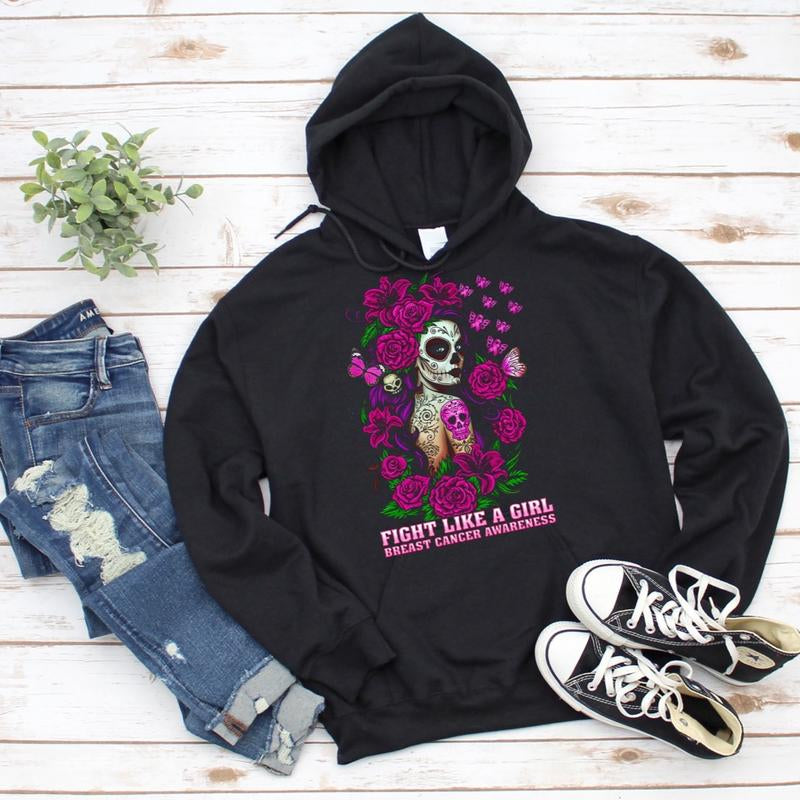 "Fight like a Girl" Tee/Crewneck/Hoodie Casual Comfort Top Womenswear