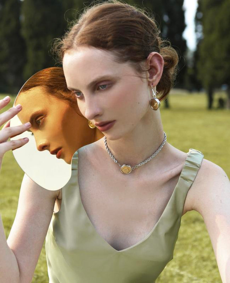 Joanna Collar Necklace - Aureus - Silver