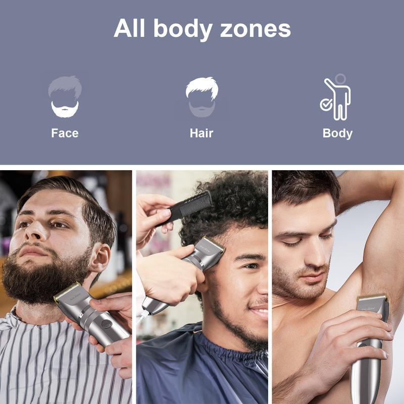 Sejoy Hunter Electric Hair Clipper for Men, Cordless Barber Grooming Set Professional Hair Cutting Kit,Rechargeable Home Haircut Trimmers Barber Set Cutting Clippers Professional Hair Clipper Clippers Men
